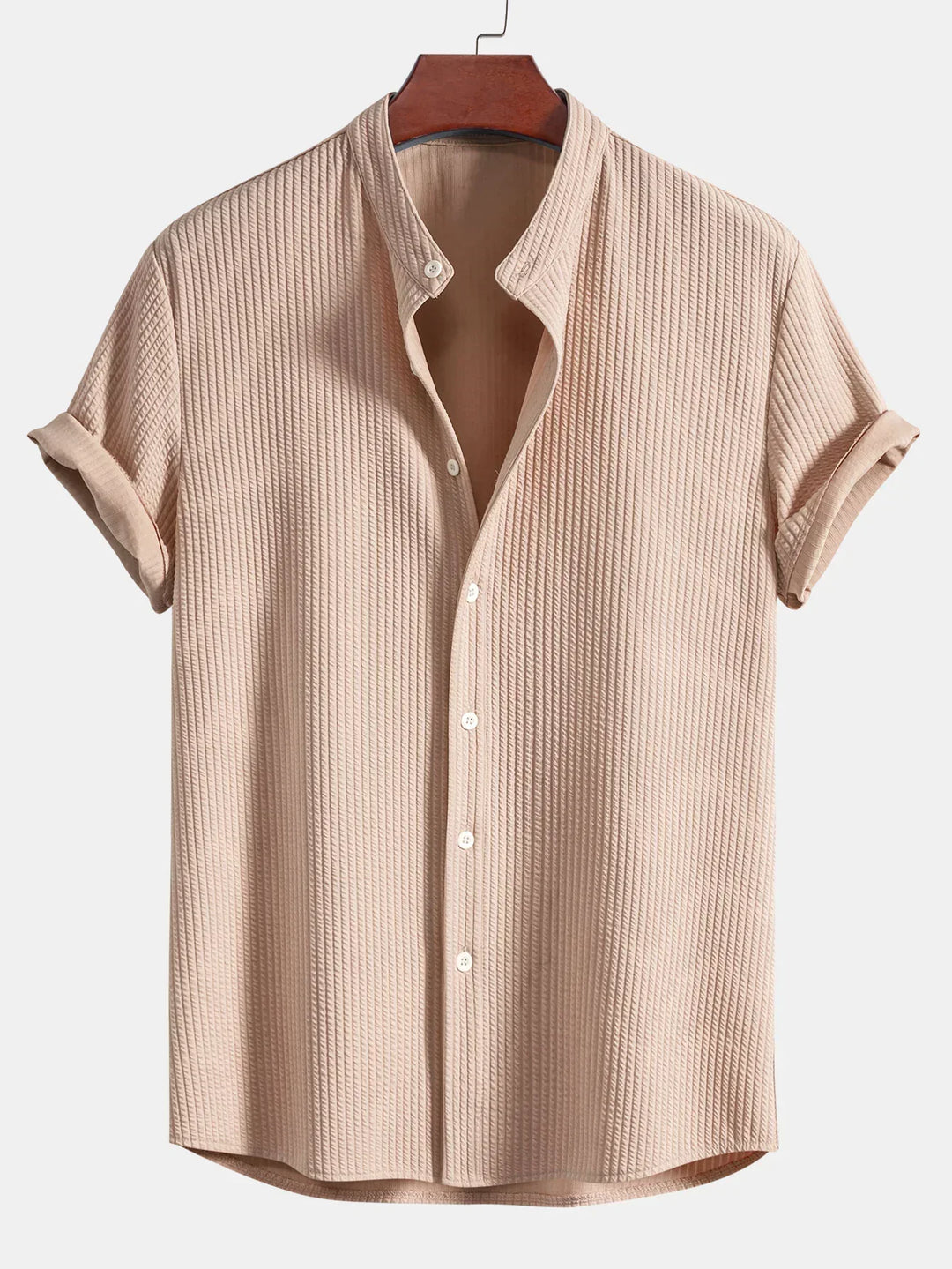 Monsy - Ribbed Collar Shirt