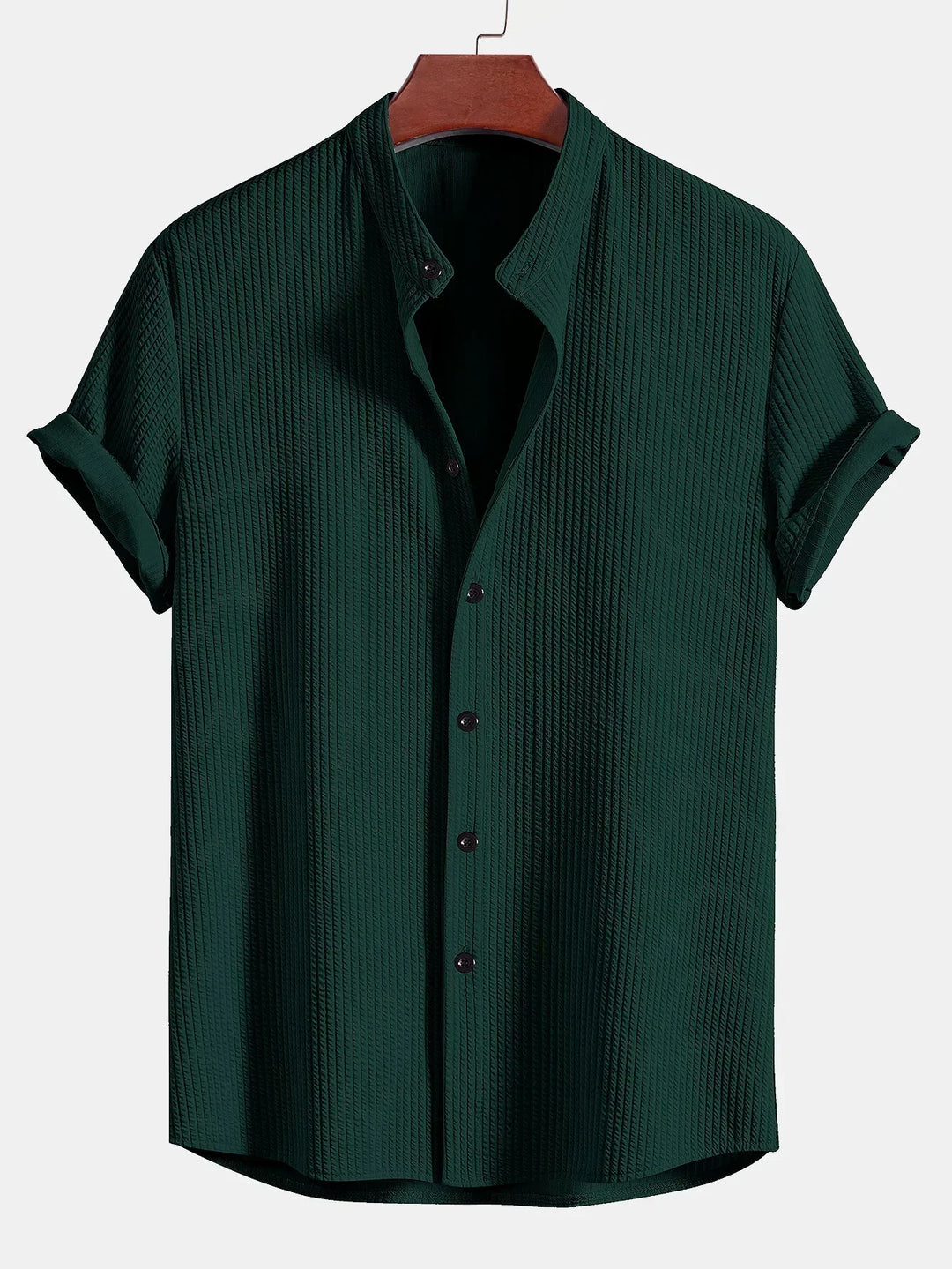 Monsy - Ribbed Collar Shirt