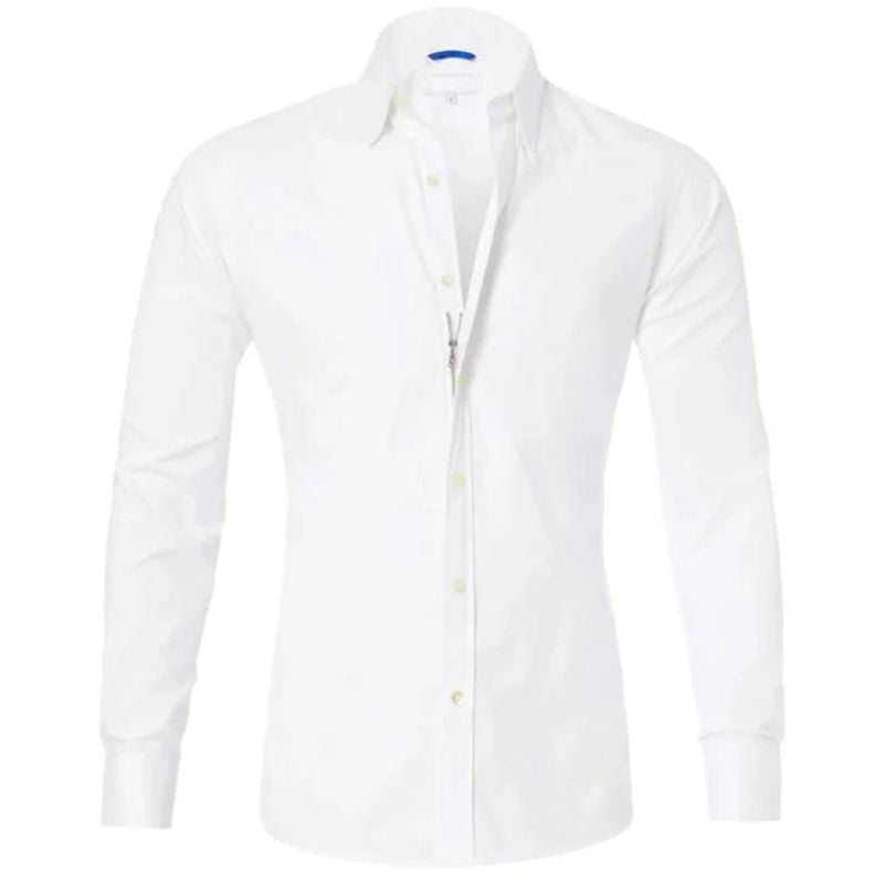 Jake Wrinkle-resistant zipped shirt