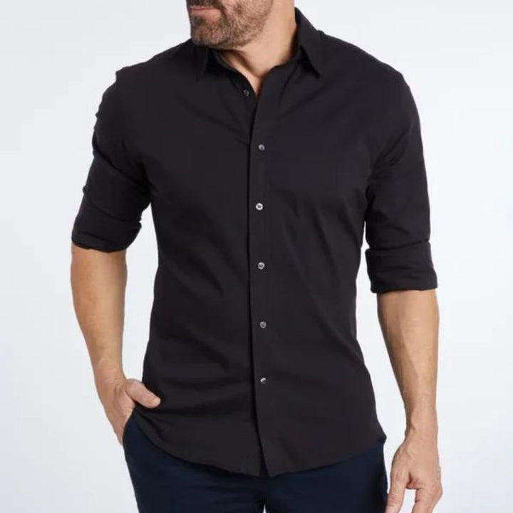 Jake Wrinkle-resistant zipped shirt