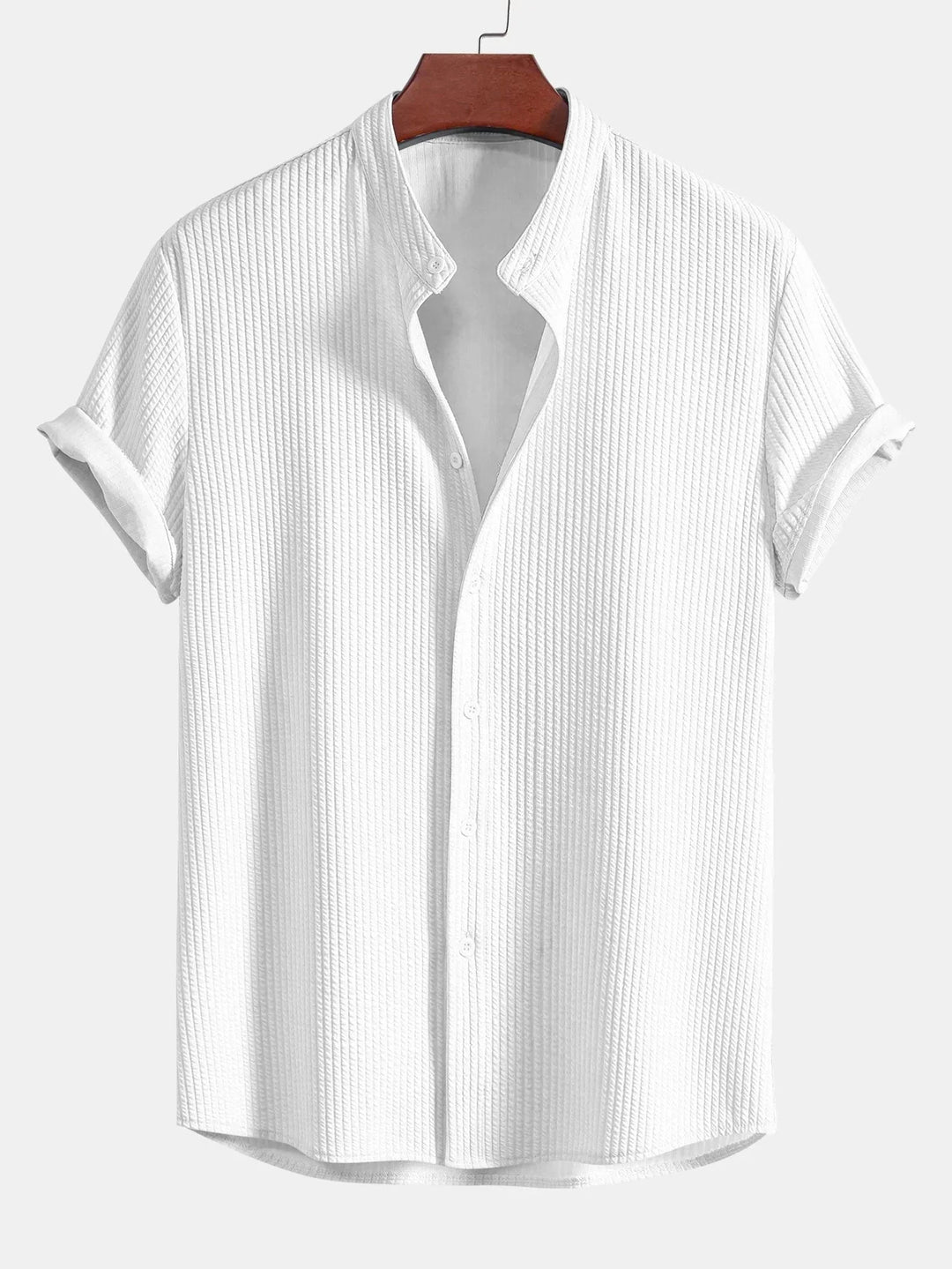 Monsy - Ribbed Collar Shirt