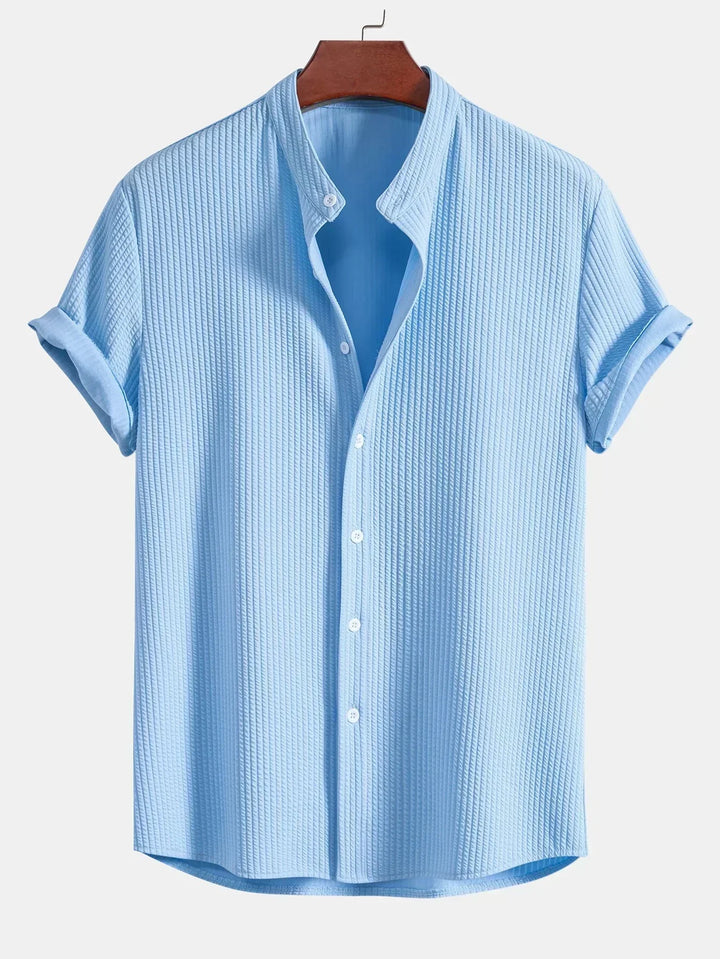 Monsy - Ribbed Collar Shirt